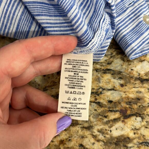 Free People Hello There Beautiful Striped Off The Shoulder Top Size S - Picture 6 of 8